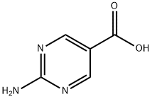 2-アミノピリミジン-5-カルボン酸 化学構造式