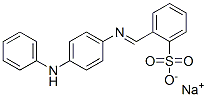 2-[[[4-(フェニルアミノ)フェニル]イミノ]メチル]ベンゼンスルホン酸ナトリウム 化学構造式