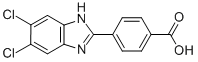 5,6-DICHLORO-2-(4-CARBOXYPHENYL)BENZIMIDAZOLE Structure