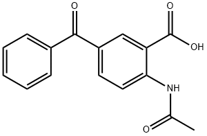 2-(Acetylamino)-5-benzoylbenzoic acid Structure