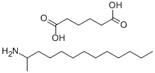 adipic acid, compound with 1-methyldodecylamine (1:1) Struktur