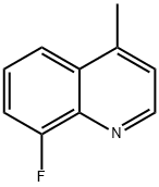 8-氟-4-甲基喹啉 结构式