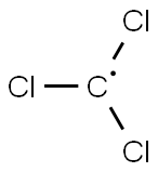 (トリクロロメチル)ラジカル 化学構造式