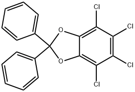 4,5,6,7-Tetrachloro-2,2-diphenyl-1,3-benzodioxole,31701-11-8,结构式