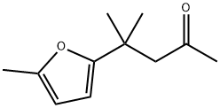 4-methyl-4-(5-methyl-2-furyl)pentan-2-one Struktur
