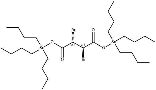 (R*,S*)-8,9-dibromo-5,5,12,12-tetrabutyl-7,10-dioxo-6,11-dioxa-5,12-distannahexadecane 结构式