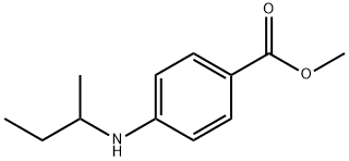 Benzoic acid, 4-[(1-methylpropyl)amino]-, methyl ester (9CI) Structure