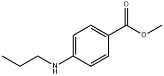 Benzoic acid, 4-(propylamino)-, methyl ester (9CI) 结构式