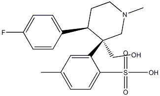 4-(4-氟苯)-1-甲基-3-[(4-甲苯磺酰氧基)甲基]哌啶,317323-77-6,结构式