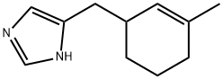 1H-Imidazole,  4-[(3-methyl-2-cyclohexen-1-yl)methyl]-  (9CI) 化学構造式
