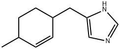 1H-Imidazole,  4-[(4-methyl-2-cyclohexen-1-yl)methyl]-  (9CI) 化学構造式