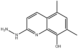 2-肼基-5,7-二甲基喹啉-8-醇 结构式