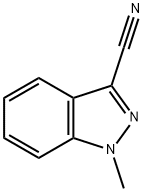 1-METHYL-1H-INDAZOLE-3-CARBONITRILE 化学構造式