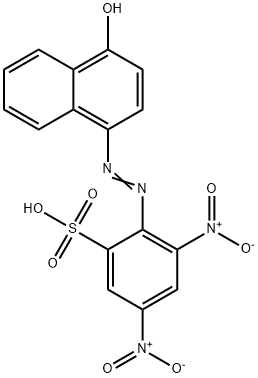 2-[(4-hydroxy-1-naphthyl)azo]-3,5-dinitrobenzenesulphonic acid,31748-47-7,结构式