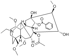 deoxyaconitine Struktur
