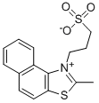 2-METHYL-1-(3-SULFOPROPYL)NAPHTHO[1,2-D]THIAZOLIUM INNER SALT Structure
