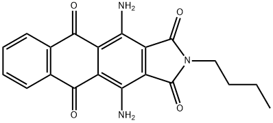 4,11-diamino-2-butyl-1H-naphth[2,3-f]isoindole-1,3,5,10(2H)-tetrone  Struktur