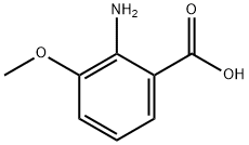 2-アミノ-3-メトキシ安息香酸 化学構造式