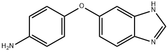 4-((1H-苯并[D]咪唑基-6-基)氧基)苯胺 结构式