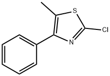 2-CHLORO-5-METHYL-4-PHENYLTHIAZOLE Struktur