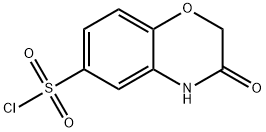 3-OXO-3,4-DIHYDRO-2H-1,4-BENZOXAZINE-6-SULFONYL CHLORIDE Structure
