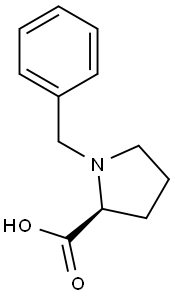 (2S)-1-(フェニルカルボニル)ピロリジン-2-カルボン酸 化学構造式