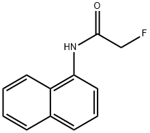 2-フルオロ-N-(1-ナフチル)アセトアミド 化学構造式
