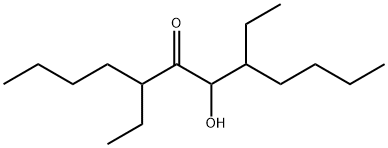 5,8-diethyl-7-hydroxydodecan-6-one Struktur