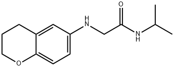 2-[(6-Chromanyl)amino]-N-(isopropyl)acetamide Structure