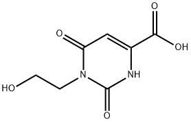 1,2,3,6-tetrahydro-1-(2-hydroxyethyl)-2,6-dioxopyrimidine-4-carboxylic acid,31822-29-4,结构式