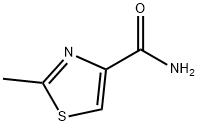 2-甲基噻唑-4-甲酰胺, 31825-95-3, 结构式
