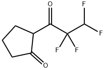 Cyclopentanone, 2-(2,2,3,3-tetrafluoro-1-oxopropyl)- (9CI) 结构式