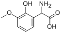 AMINO-(2-HYDROXY-3-METHOXY-PHENYL)-ACETIC ACID,318269-97-5,结构式