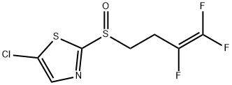 5-Chloro-2-[(3,4,4-trifluoro-3-butenyl)sulfinyl]thiazole 结构式