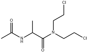 2-acetamido-N,N-bis(2-chloroethyl)propanamide Structure