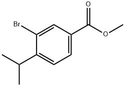 3-ブロモ-4-イソプロピル安息香酸メチル 化学構造式