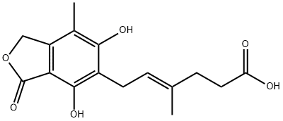 O-Desmethyl Mycophenolic Acid Struktur