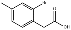 2-(2-溴-4-甲基苯基)乙酸, 31881-86-4, 结构式