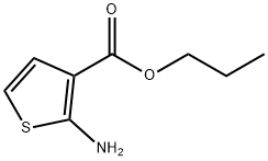 3-thiophenecarboxylic acid, 2-amino-, propyl ester Struktur