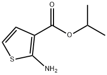 2-氨基噻吩-3-羧酸异丙酯, 31891-08-4, 结构式