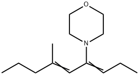 4-(3-Methyl-1-propylidene-2-hexenyl)morpholine Structure