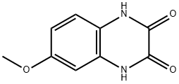 2,3-ジヒドロキシ-6-メトキシキノキサリン 化学構造式