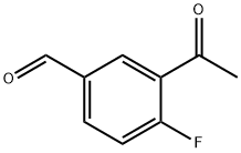 Benzaldehyde, 3-acetyl-4-fluoro- (9CI) Structure