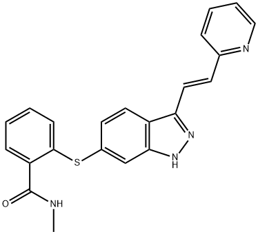 アキシチニブ 化学構造式