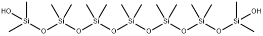 1,13-Dihydroxy Tetradecamethylheptasiloxane Struktur