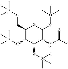 2-Acetylamino-1-O,3-O,4-O,6-O-tetrakis(trimethylsilyl)-2-deoxy-D-glucopyranose|