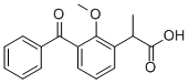 3-benzoyl-2-methoxyhydratropic acid,31980-90-2,结构式