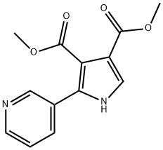 1H-Pyrrole-3,4-dicarboxylicacid,2-(3-pyridinyl)-,dimethylester(9CI) Struktur