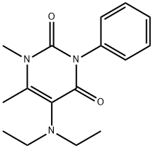 5-Diethylamino-1,6-dimethyl-3-phenyluracil 结构式