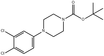 1-Boc-4-(3,4-дихлорфенил)пиперазин структура